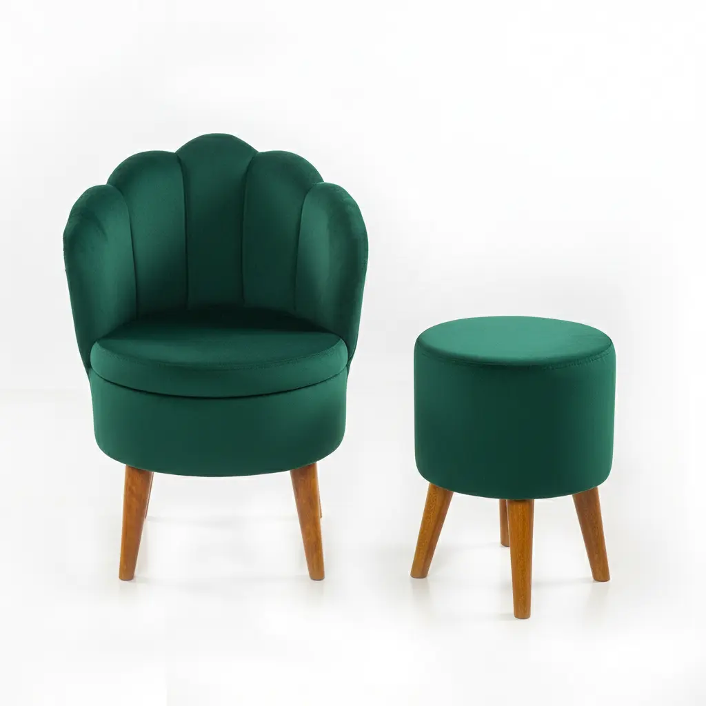 [PACK23665] Silla Pack Abanico Meri Verde