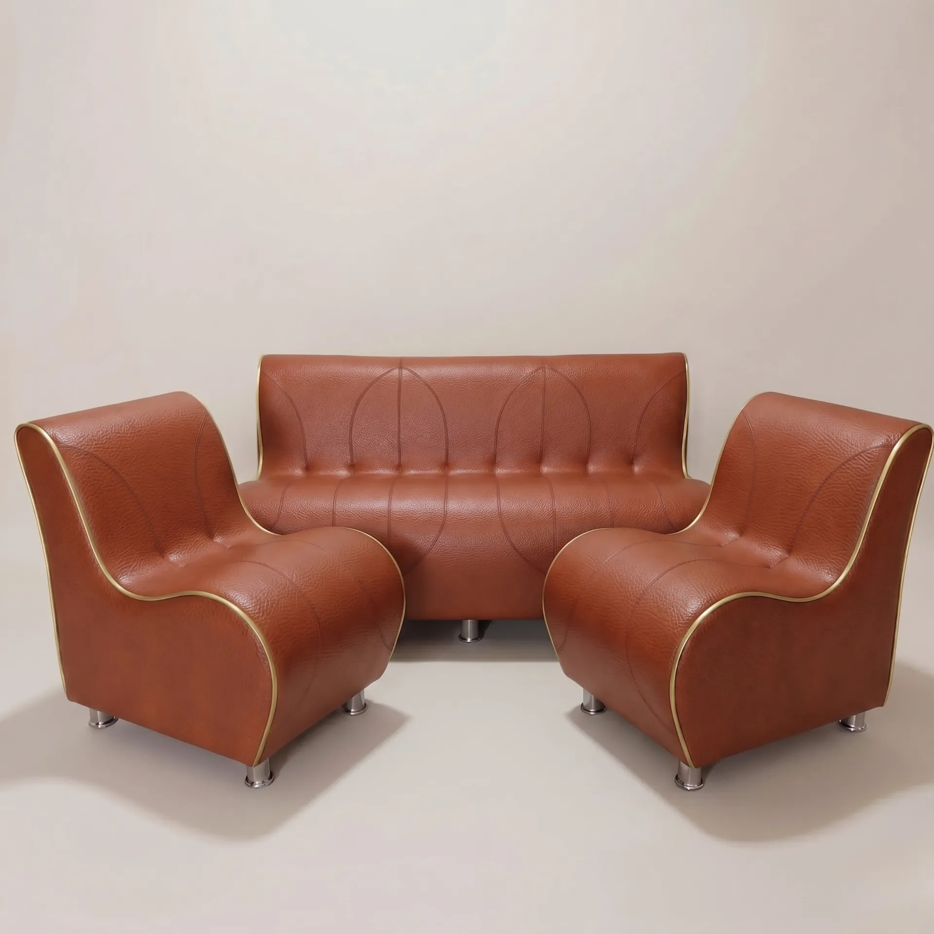 [SILLO58489] Sillón de Espera Curb Golden