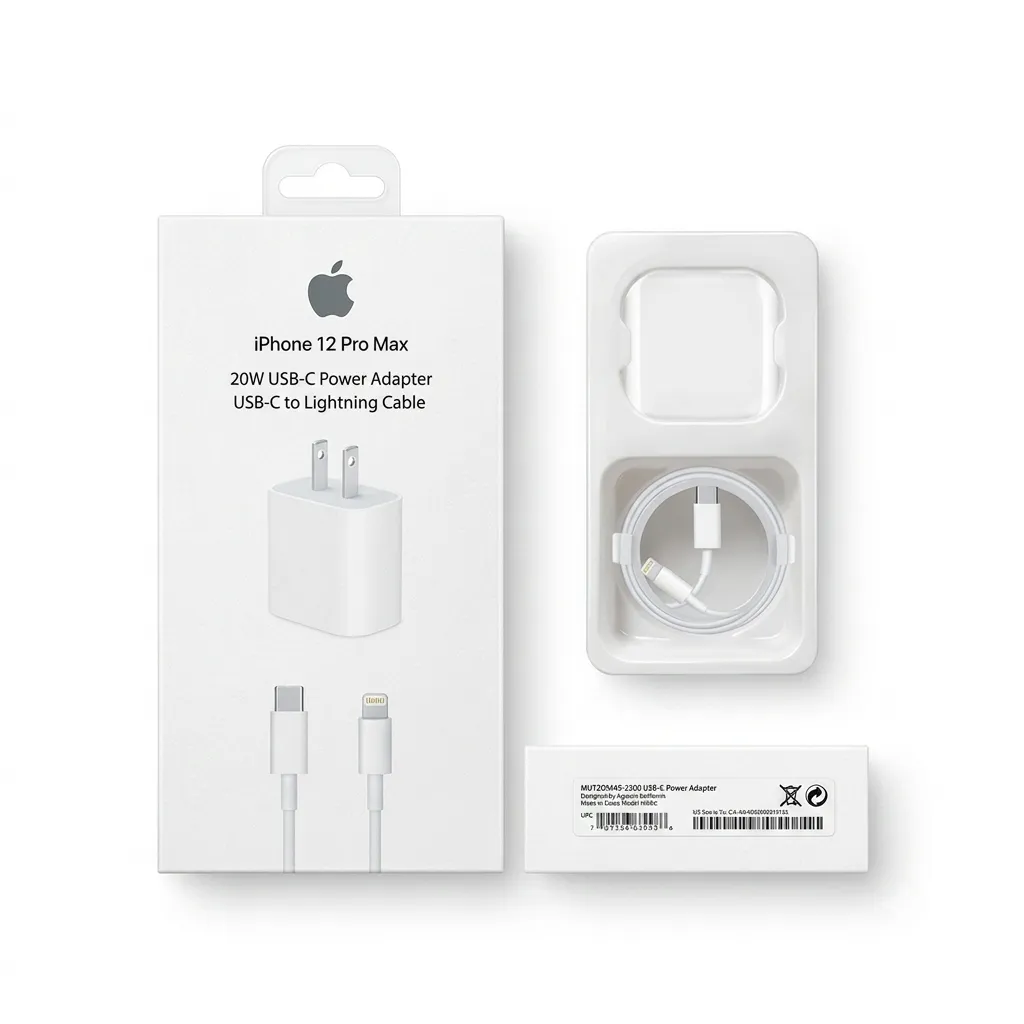 Cargador Rápido de Pared 20W + Cable USB-C (1 m) para iPhone
