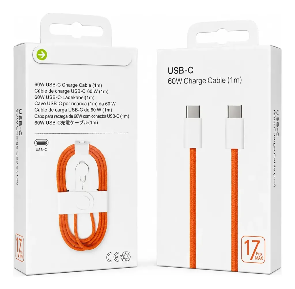 Cable USB-C 60W 1M